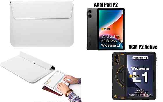 Чехол-конверт VitoCase для AGM Pad P2, P2 Active, с функцией подставки для планшета Белый Киев