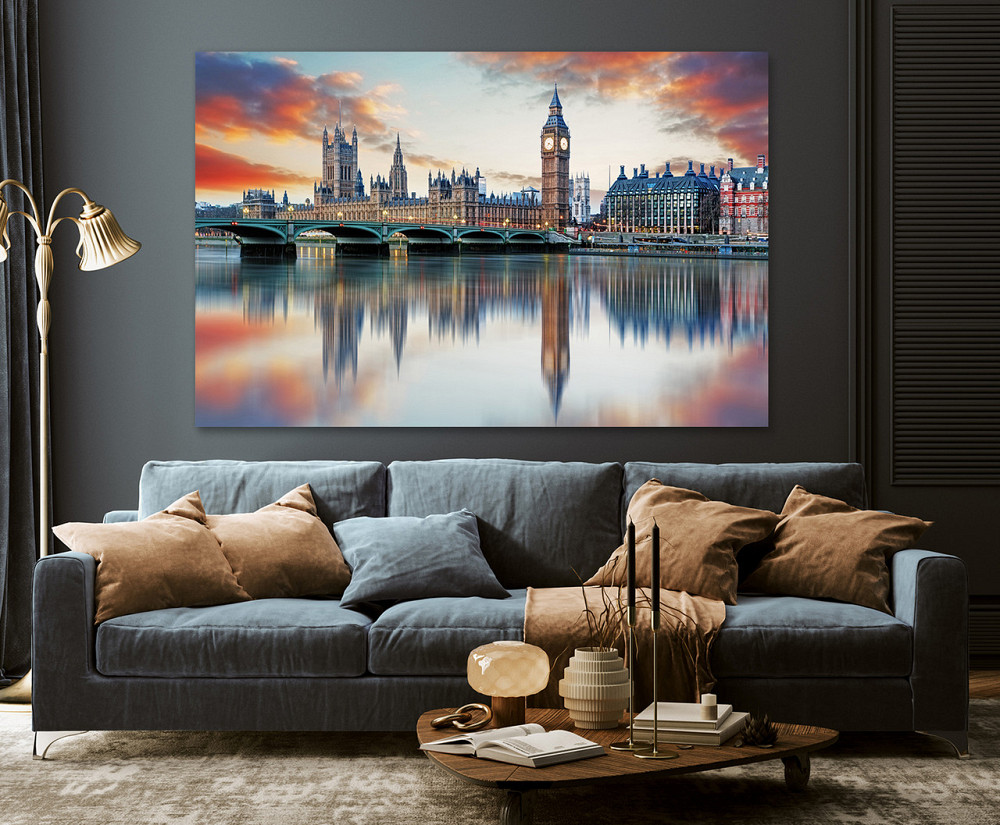 Картина полотно у вітальню / спальню      Велика Британія   MLP_229 ( 60х30см ) 80x120 см Київ - фото 3