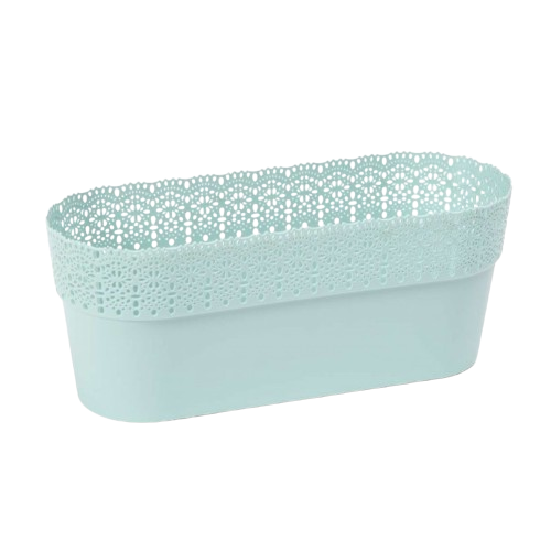 Вазон Белла 30см овальний м'ятний Ламела Житомир - фото 1