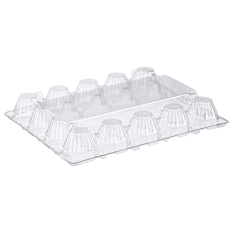 Упаковка для куриных яиц 20 ячеек ПРОЗРАЧНАЯ верз и низ (50 шт) Харьков