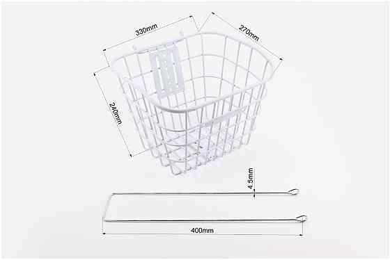 Кошик багажний передній 28" з кришкою, білий YZ-061 (можливі подряпини, сколи, дефекти фарбування) Київ
