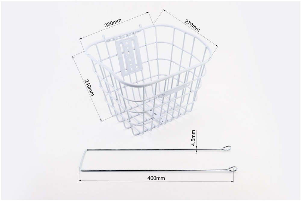 Кошик багажний передній 28" з кришкою, білий YZ-061 (можливі подряпини, сколи, дефекти фарбування) Київ - фото 2