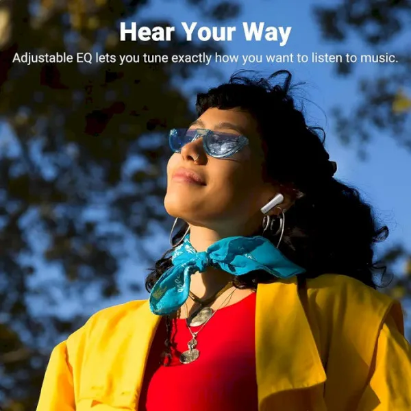 Беспроводные наушники UGREEN HiTune T3 с шумоподавлением белые Киев - изображение 9