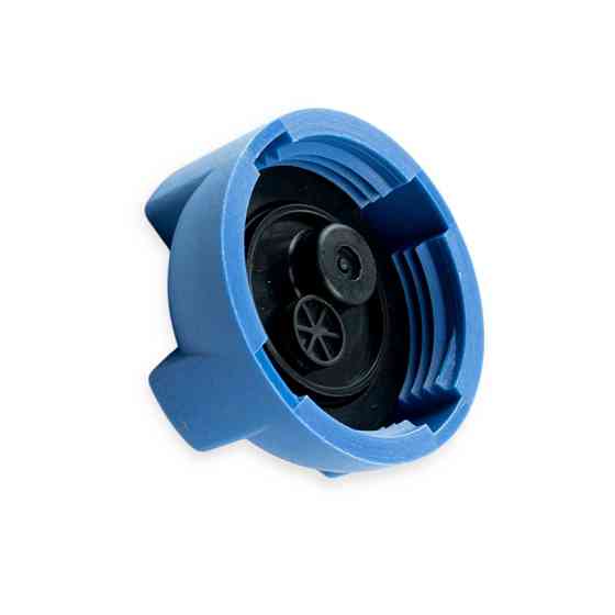 Крышка бачка ГАЗ 3105, 3302, 2108-2115, ЗАЗ 1102-1105 Таврия пластик с клапаном синяя расширительного Мукачево