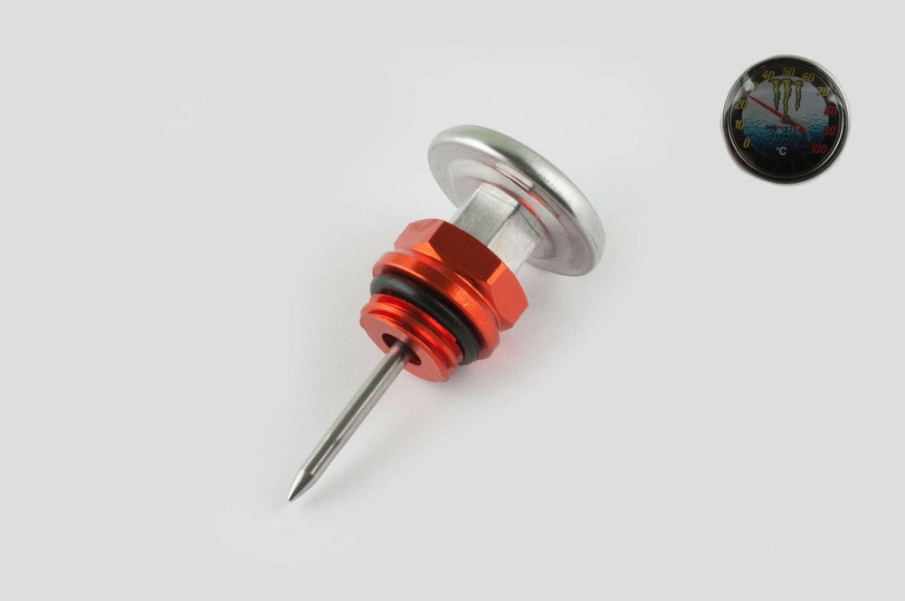 Щуп масла мопед Дельта Ø19. см, L-75mm (+датчик температуры) (оранжевый) Мукачево - изображение 1