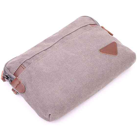 Чоловіча містка барсека з текстилю 21259 Vintage Сіра Київ