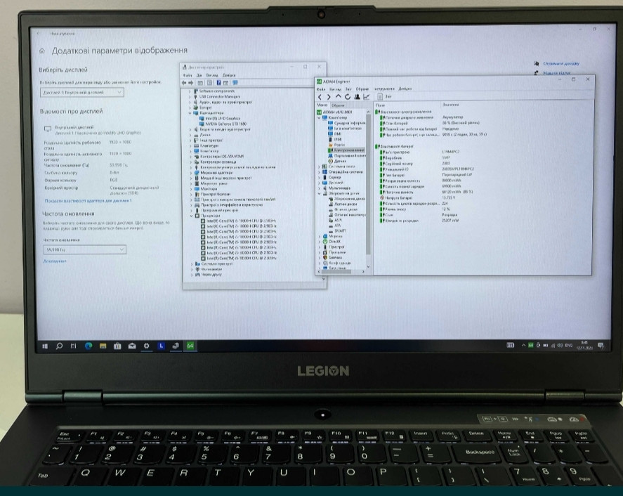 Legion 5 17"3 IPS i5-10300H GTX1650 4Gb 16Gb SSD 512Gb. Ноутбук Lenovo Legion 5 Київ - фото 8
