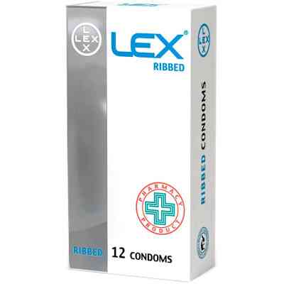 Презервативы Lex Condoms Ribbed 12 шт. (4820144771934) Винница