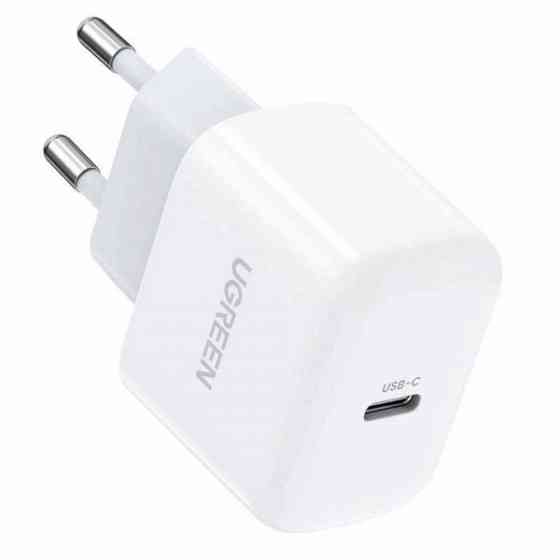 Зарядний пристрій 1xUSB 20W (USB С QC4.0+/PD3.0) Mini Charger White CD241 Ugreen (10220) Киев