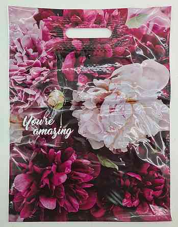 Пакет с прорезной ручкой, ламинированный 