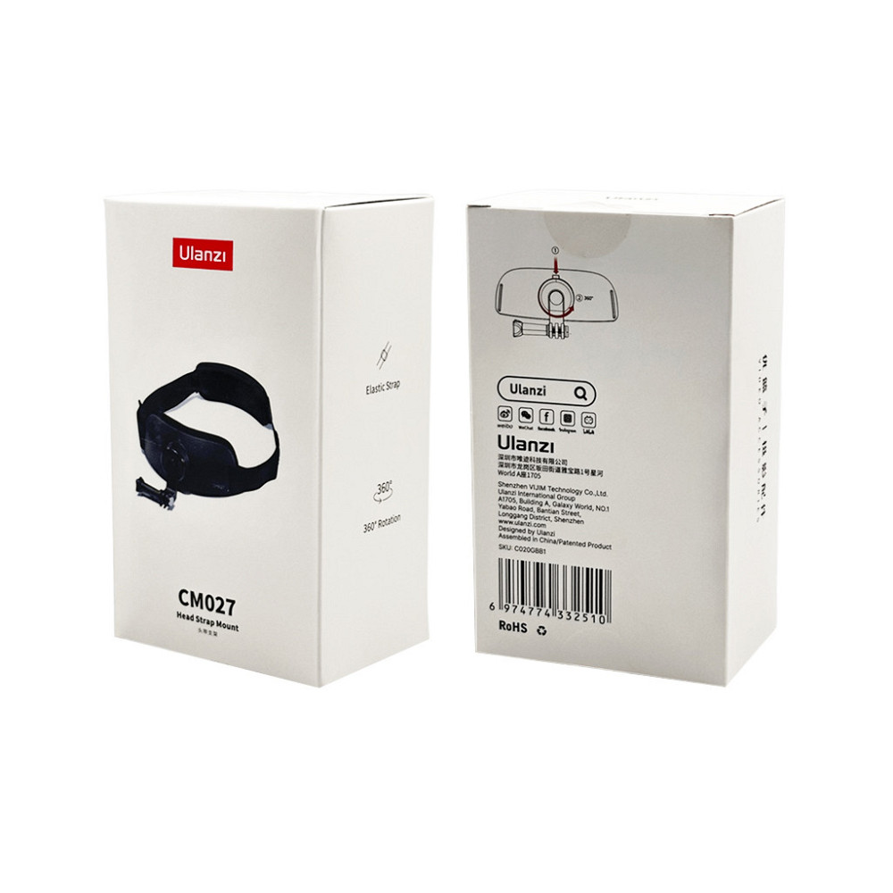 КреплениеUlanzi Vijim CM027 Go-Quick II Head Strap Mount for GoPro and Phone (UV-C020GBB1 CM027) Одесса - изображение 2
