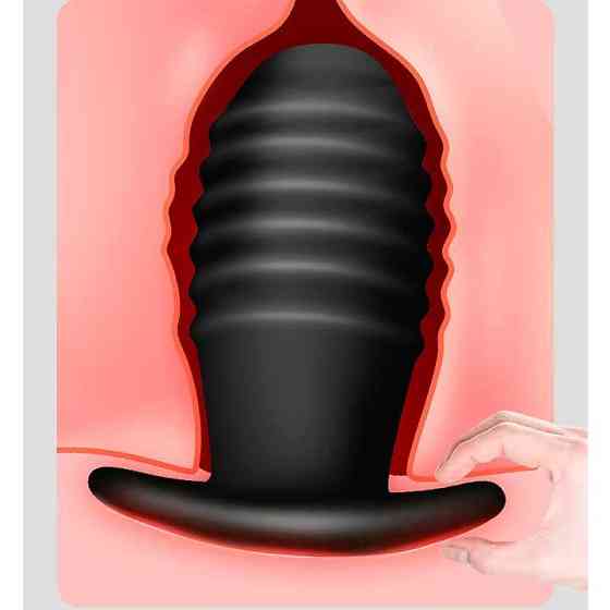 Анальная вибро-пробка - Черный - 5*3 см – Анальные игрушки Винница
