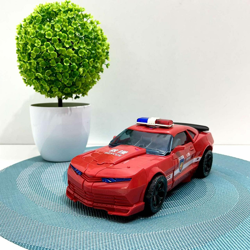 Робот-трансформер машинка 24см з аксесуарами Червоний (JJ707A-B-C) Чернігів - фото 2