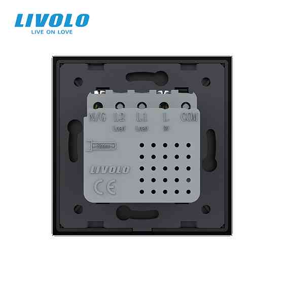 LIVOLO Розетка USB Type-C з Power Delivery 45W LIVOLO чорна матова скло Коломыя