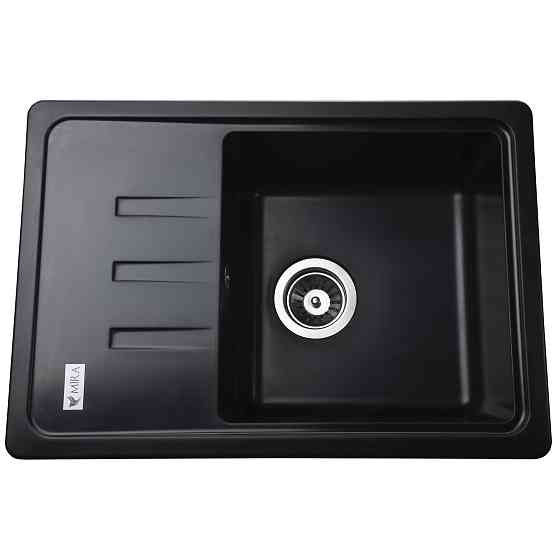 Гранітна мийка Mira MONTI чорний 620 х 435 мм Київ