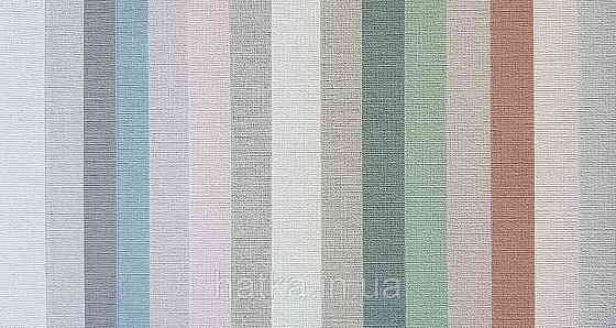 Шпалери вінілові на флізеліні AS creationTempo метрові однотонні під тканину бавовна дрібна смужка рожеві Київ