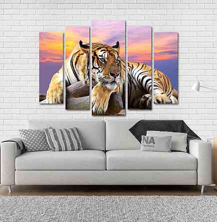 Модульна картина Природа Тигр Art-196_5 Київ