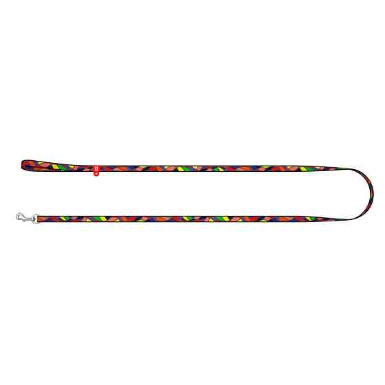 Повідець для собак нейлоновий WAUDOG Nylon, малюнок "Вітраж", Ш 10 мм, Дов 122 см Коломия