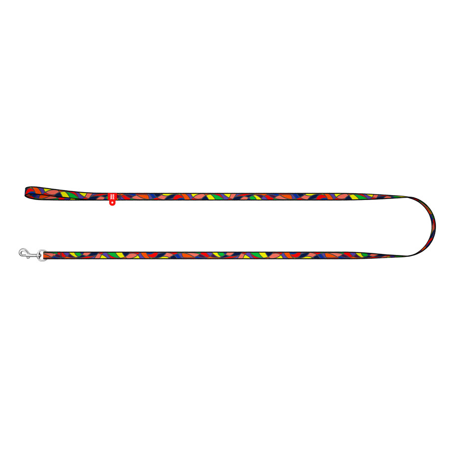 Повідець для собак нейлоновий WAUDOG Nylon, малюнок "Вітраж", Ш 10 мм, Дов 122 см Коломия - фото 2