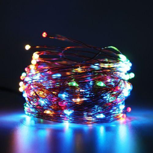 Гірлянда роса 50 метрів гірлянда капля роси з режимами 500 лед Niki Light гірлянда на пульті вулична гірлянда 220в Мультиколор Київ - фото 7