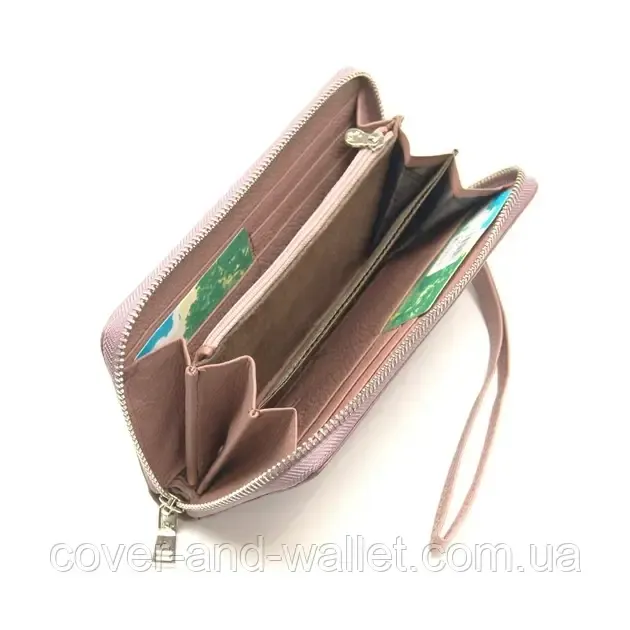 Женский пудровый кошелёк клатч на молнии из натуральной кожи Marco Coverna MC-7002-6 Киев - изображение 9