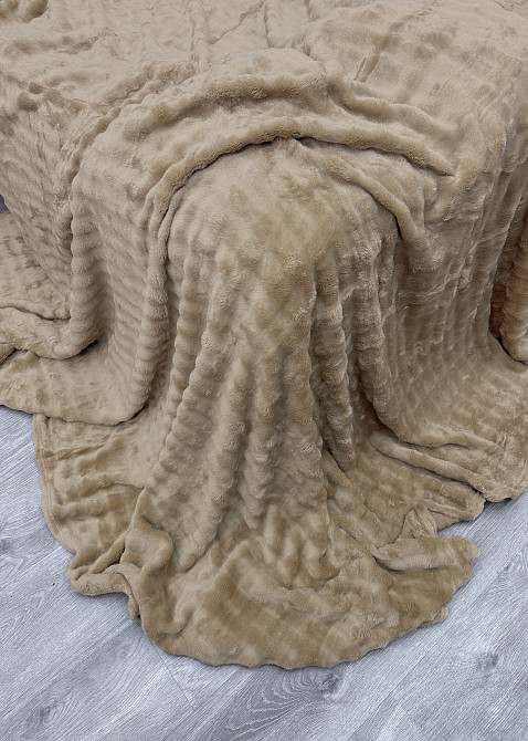 Плед-покривало 200х230 см (+-5см) Soft Night Темно-бежевий (87-135) Київ - фото 8