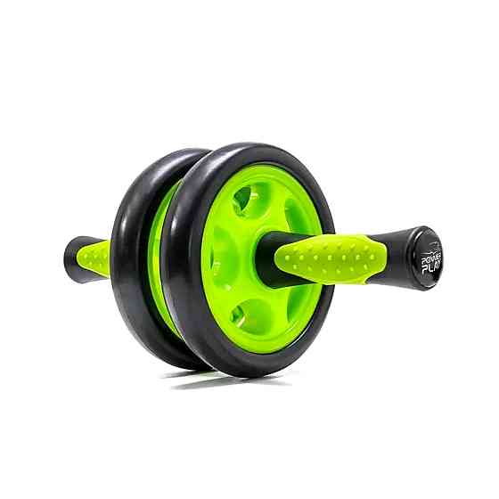 Колесо для преса подвійне PowerPlay 4327 Dual-Core Ab Wheel Чорно-червоне Кам'янське