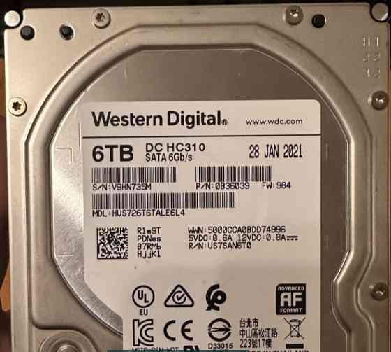 Жорсткий Диск Western Digital 6TB Київ