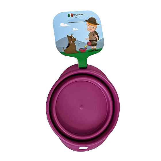 Силіконова миска Squeeze Small складна миска похідна для собак/кішок 350 мл/15 см Київ