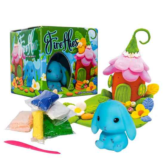 Набір для творчості "Fireflies - зайченя" 30410 світильник, маса для ліплення Вінниця