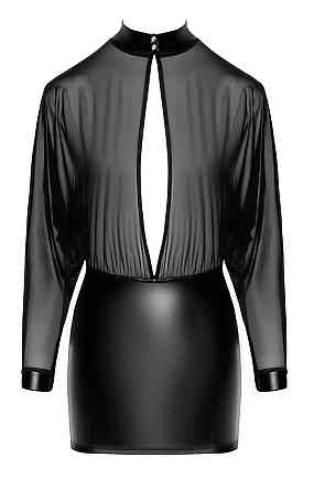 Платье Noir Handmade F348 Powerwetlook and tulle dress - S Sex Aura Київ