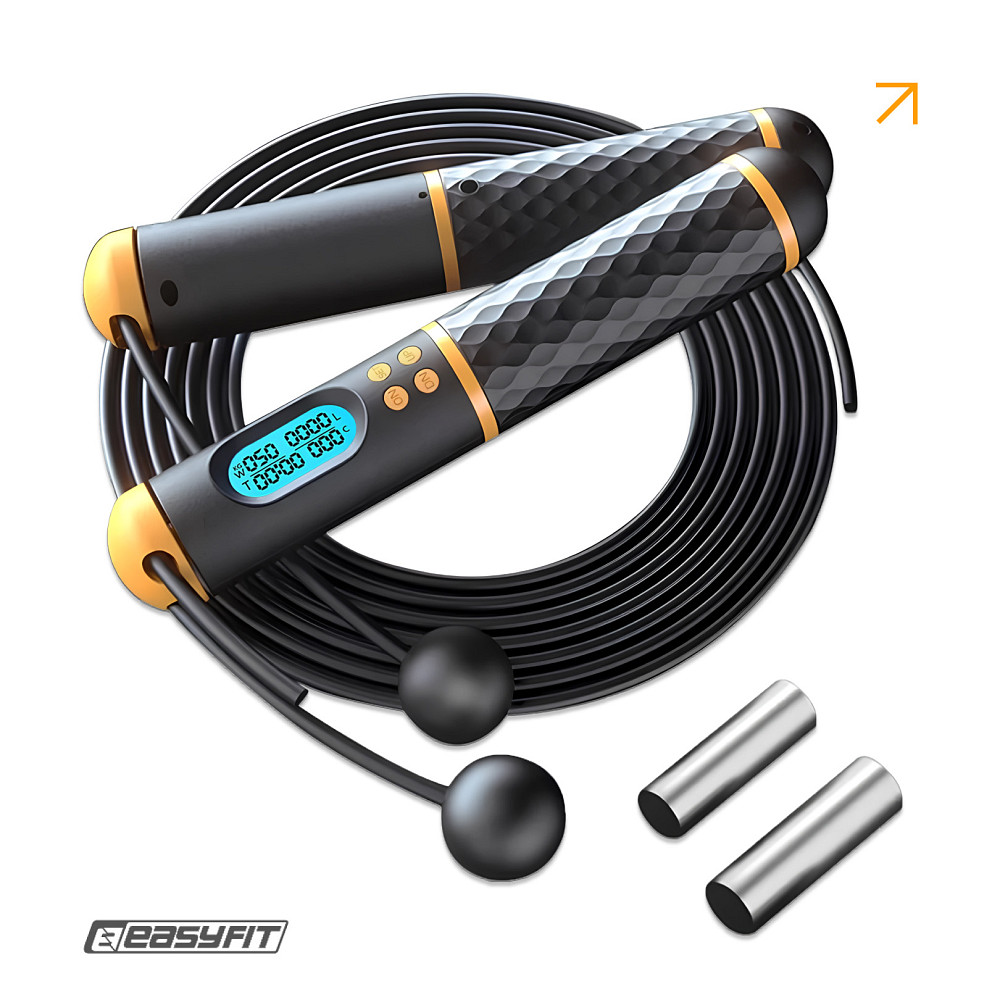 Розумна скакалка EasyFit SmartRope 3 м з утяжнювачами (бездротова) Коломия - фото 1