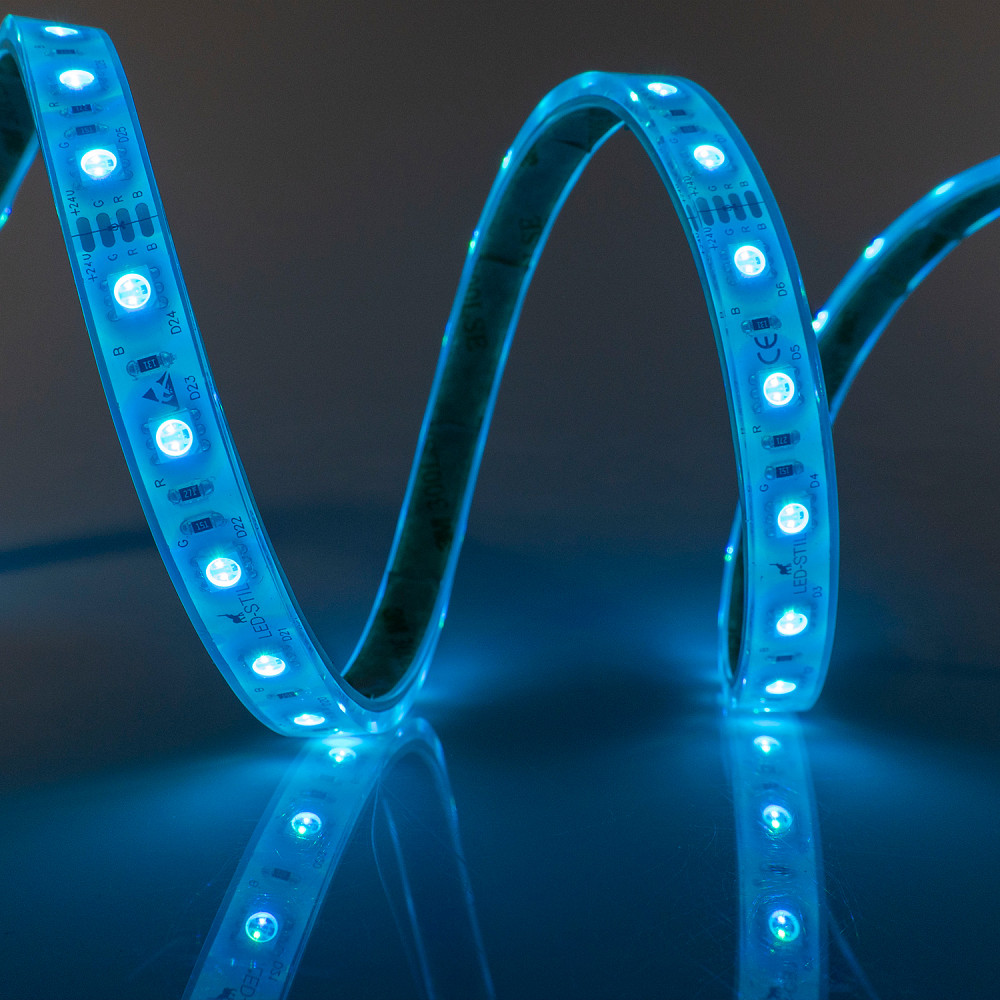 LED-STIL Світлодіодна стрічка RGB, 14,4 Вт/м, 5050, 60 діодів, IP68, 24V, 180 lm Київ - фото 3