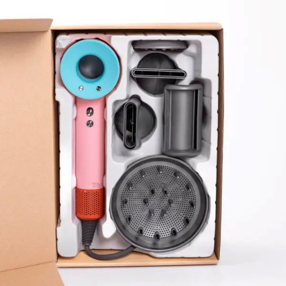 Фен стайлер для волосся 5 в 1 Supersonic Premium 1600 Вт 5 насадок 3 режими швидкості Рожевий PH770PBL Київ - фото 7