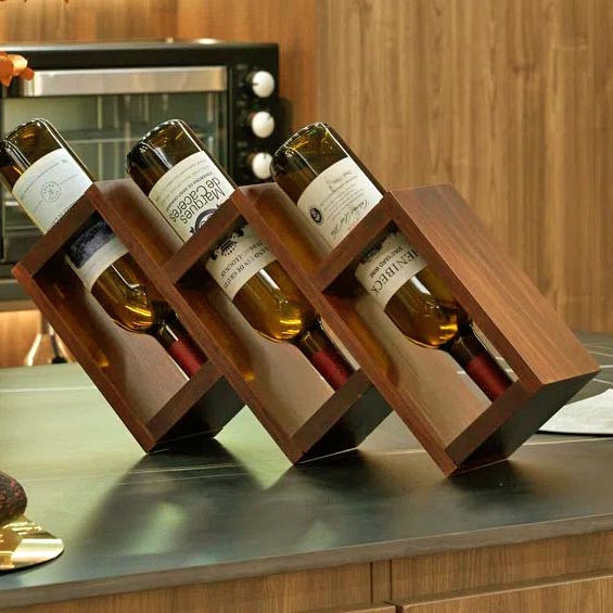 Настільна винна полиця "Боніфей" латте Миколаїв - фото 1