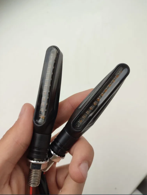 Динамические LED указатели поворота для мотоцикла, желтые Киев - изображение 8