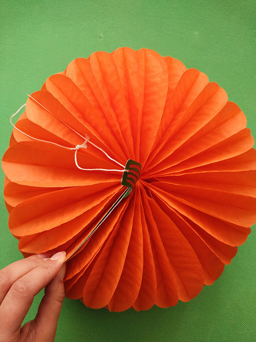 Гирлянда тыква на Хэллоуин соты 30 см оранжевый Киев - изображение 5