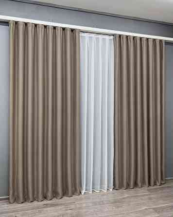 Комплект готових штор VR-Textil Bagema Rvs № 2073ш Капучино 150х250 см 2 шт (39-0031) Київ