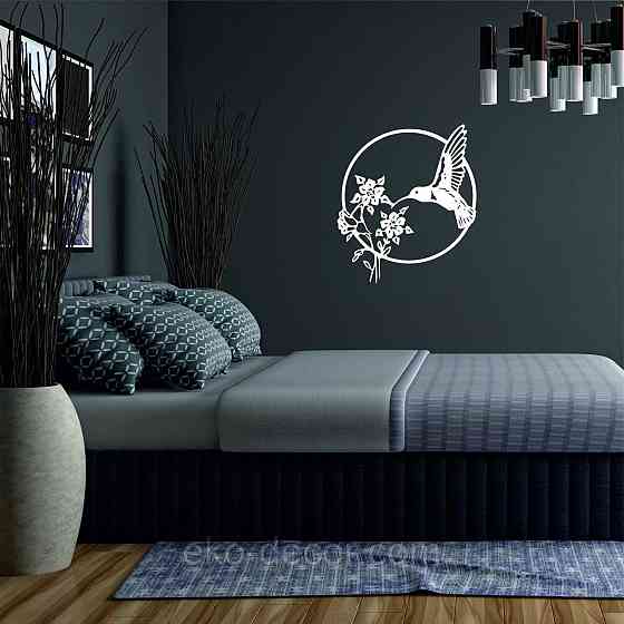 Декоративне настінне 3D Панно «Колибри» Декор на стіну з об'ємом Київ