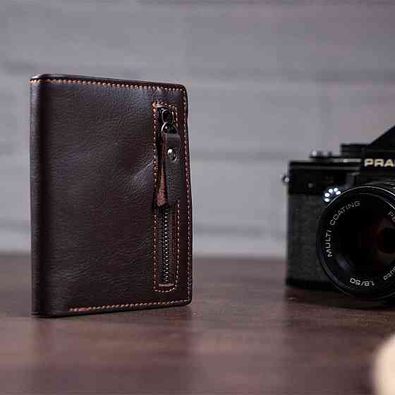 Гаманець чоловічий Коричневий (Vintage) Київ