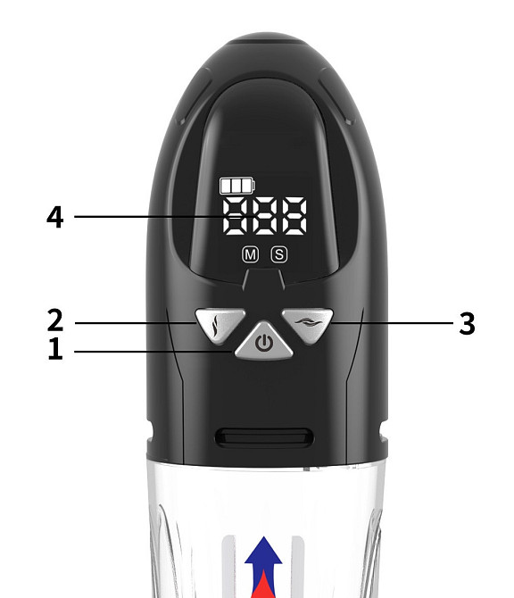 Водонепроницаемая, автоматическая вакуумная помпа с зарядкой от USB CANWIN Water Pump LCD, P466AU Sex Aura Киев - изображение 5