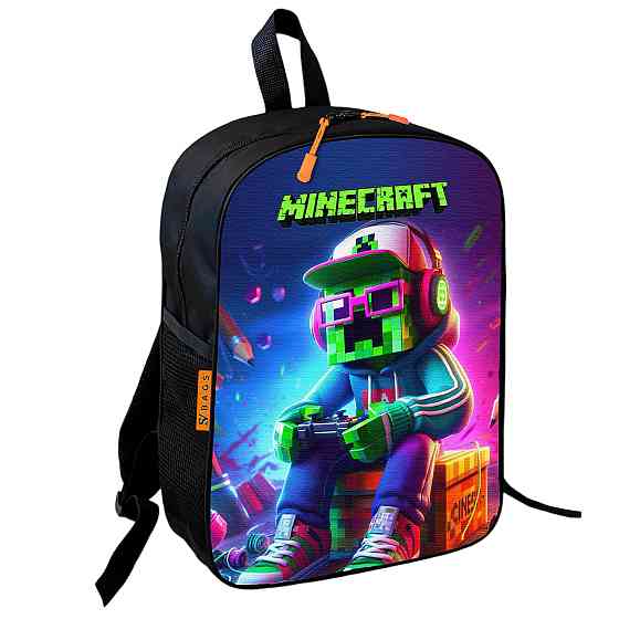 Рюкзак шкільний Minecraft - Кріпер в окулярах із джойстиком, 36×27 см для хлопчиків (01748) Київ