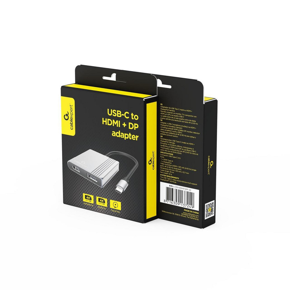 Док-станція Cablexpert USB-C 3-в-1 (A-CM-HDMIFDPF-01) ( 23236 ) Харків - фото 5