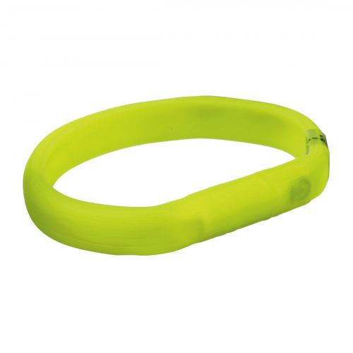 Ошейник Trixie Flash Light Ring USB для собак с подсветкой силиконовый зеленый размер M-L 50 cм/18 мм Киев - изображение 1