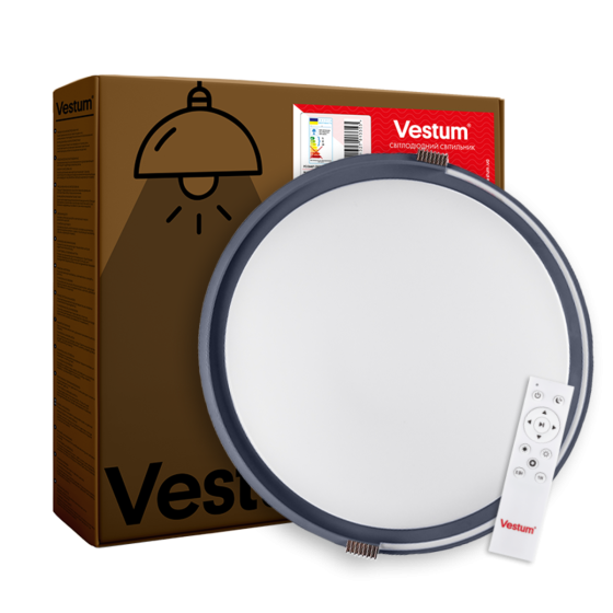 COLISEUM матовий 60W 395*60мм 3000К-6500К з ДК білий з синім Днепр