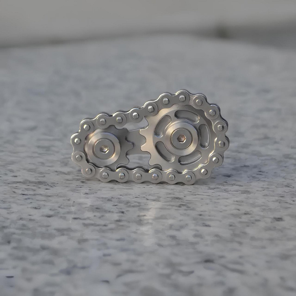 Металевий спінер RESTEQ у вигляді ланцюга — антистрес іграшка для зняття напруги та розвитку концентрації уваги Київ - фото 2