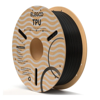 Пластик для 3D-принтера ELEGOO TPU 1кг, 1.75мм, black (50.203.0567) Вінниця - фото 1