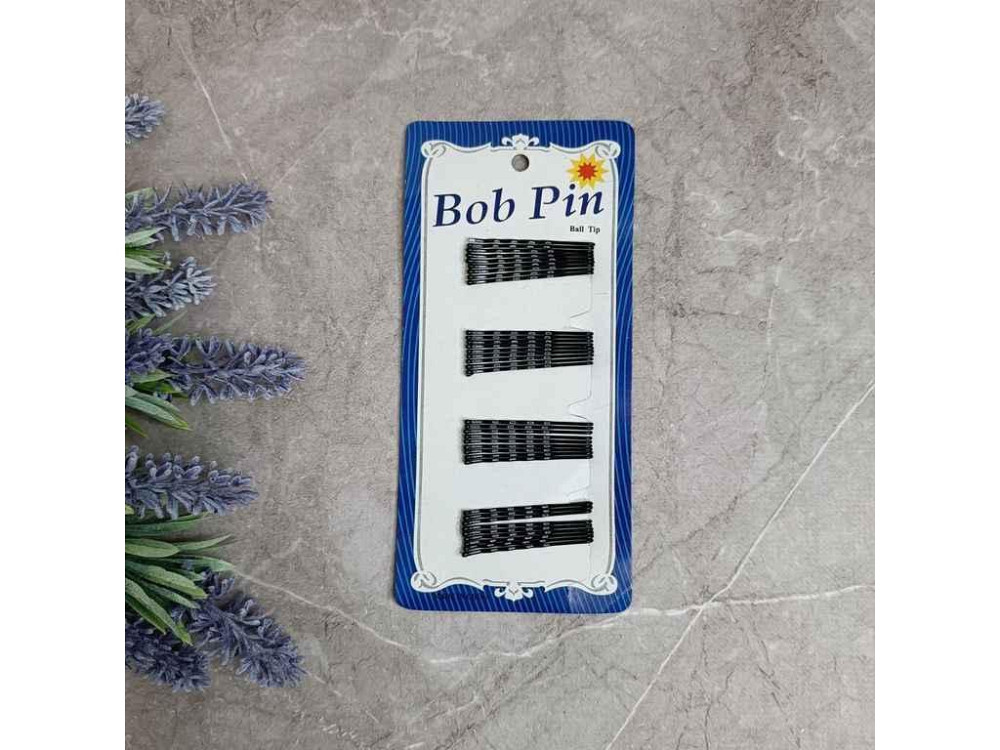 Невидимки для волосся Bob Pin чорний (13*9*1см) 21214 ТМ EСТЕТ Київ - фото 1
