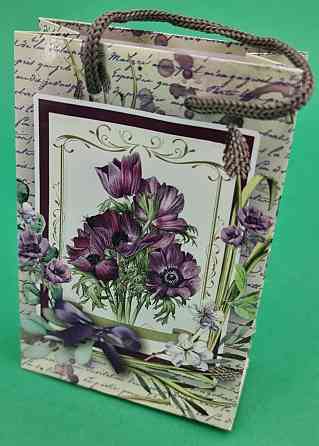 Пакет бумажный подарочный  МИНИ 8*12*3.5 арт11 (12 шт) Харьков