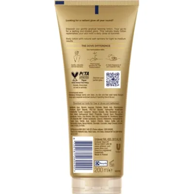Автозасмага Dove Body Love Summer Revived Лосьйон для тіла Від світлого до середнього 200 мл (8720181260490) Вінниця